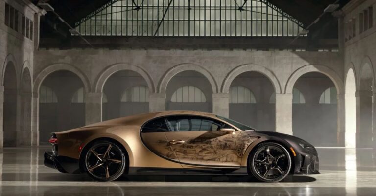 Lee más sobre el artículo Bugatti Chiron Super Sport Golden Era: arte sobre un superdeportivo