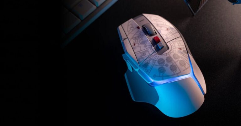 Lee más sobre el artículo Logitech G502 X Plus Millenium Falcon, ¡el Halcón Milenario se convierte en mouse de computadora!