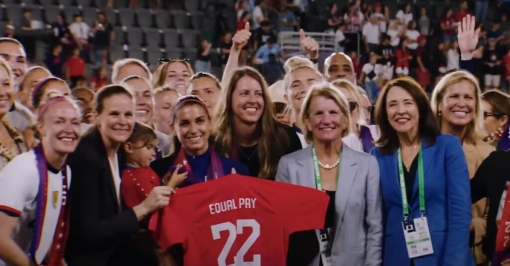 Escena de Bajo presión La selección femenina de EEUU y el Mundial de fútbol