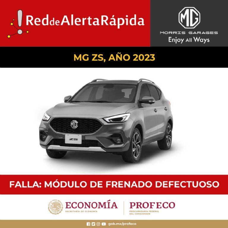 MG ZS 2023 Profeco