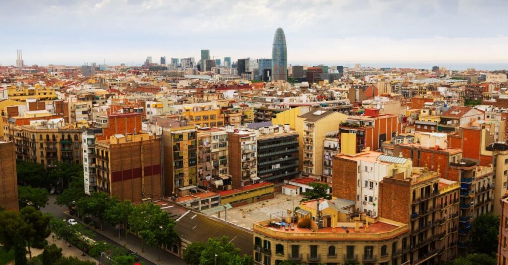Panorama de Barcelona España