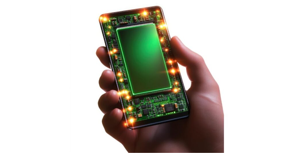 smartphone circuitos expuestos