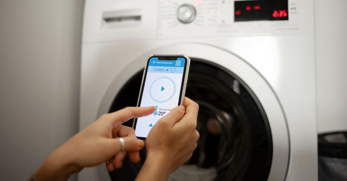 Lavadora con funciones inteligentes