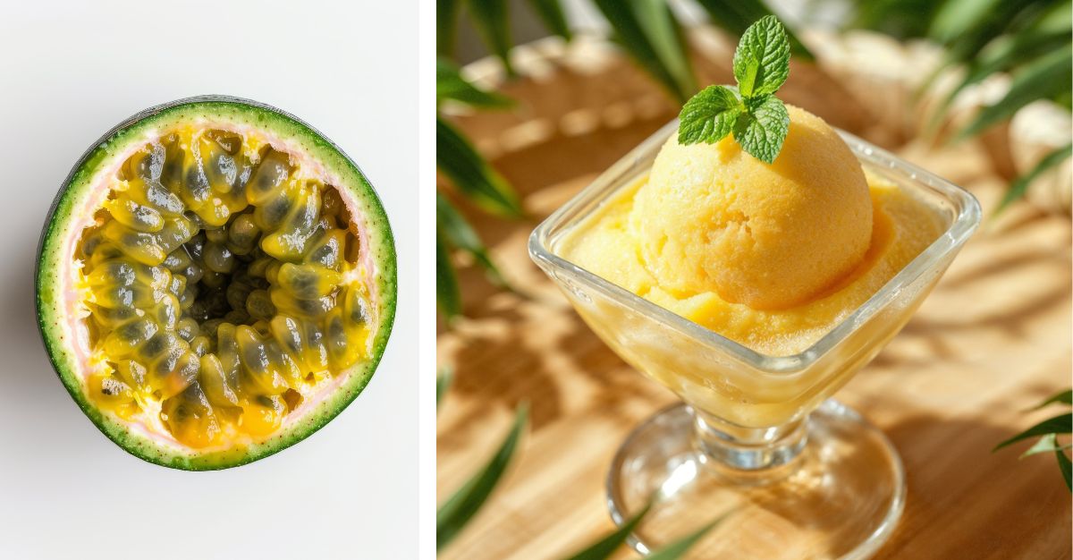Helados de sabores exóticos como Helado de Maracuyá