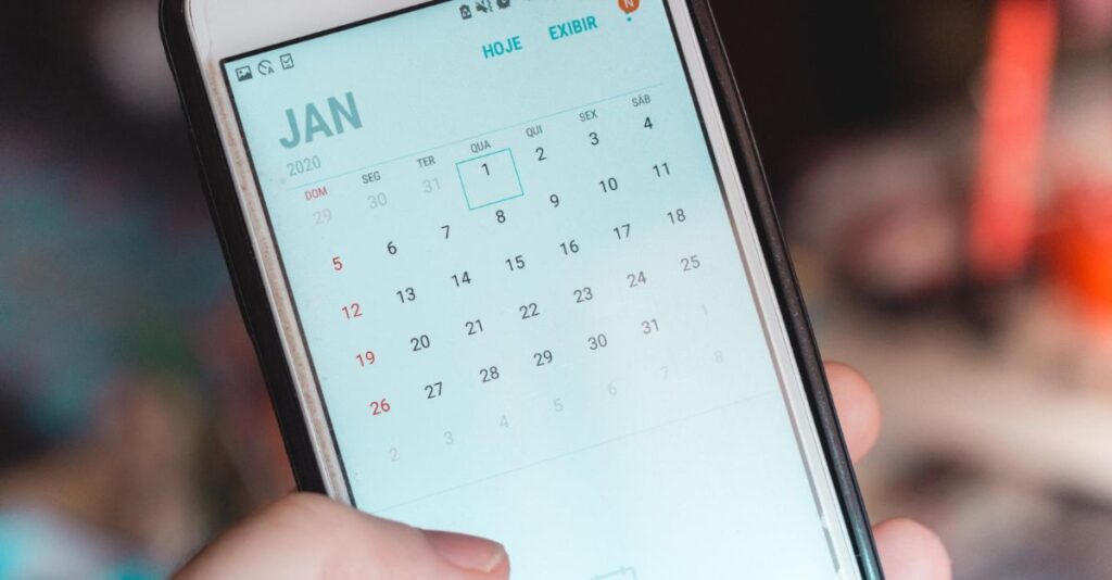 Calendario para la productividad