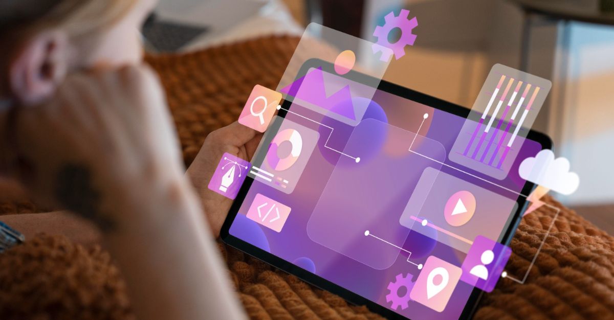 Imagen de tablet sobre publicidad digital