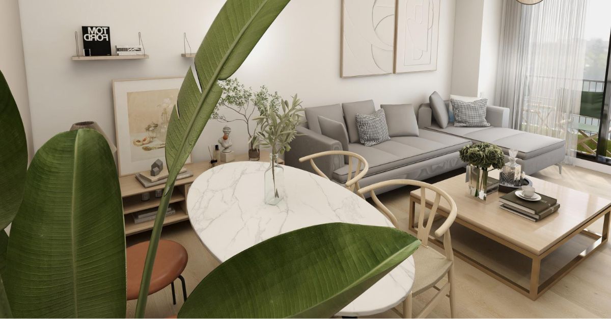 Colores neutros entre tendencias de diseño de interiores