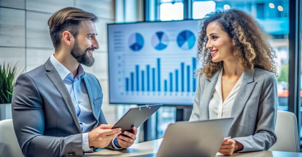 Reunión empresa con consultoría