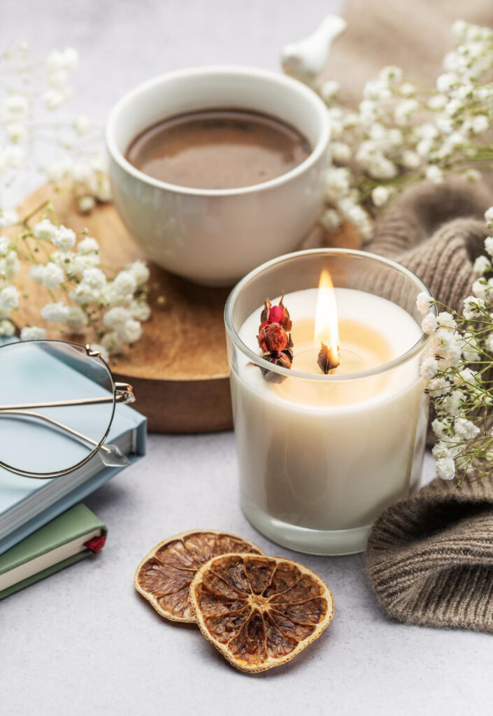 velas aromáticas decoración