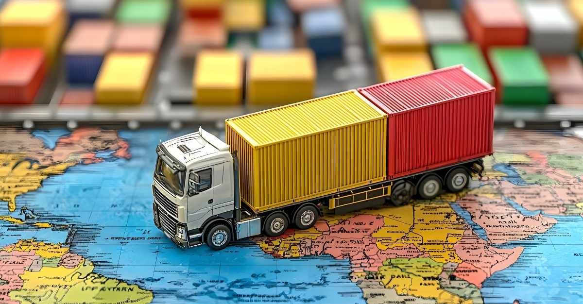 Camión representando empresa de logística con respaldo global