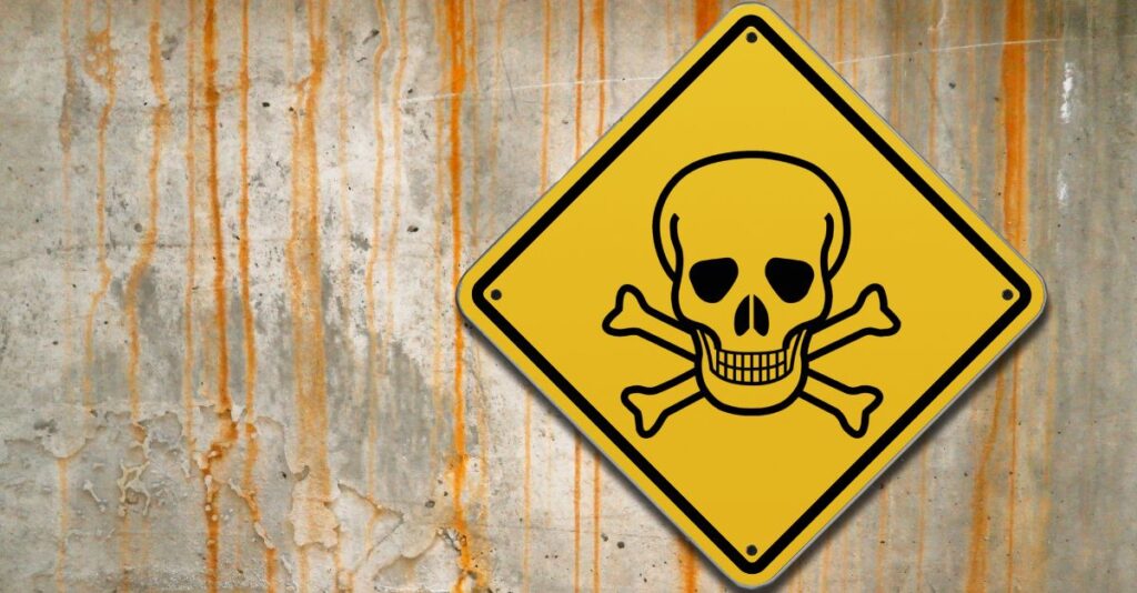 Señal de tóxico y peligro