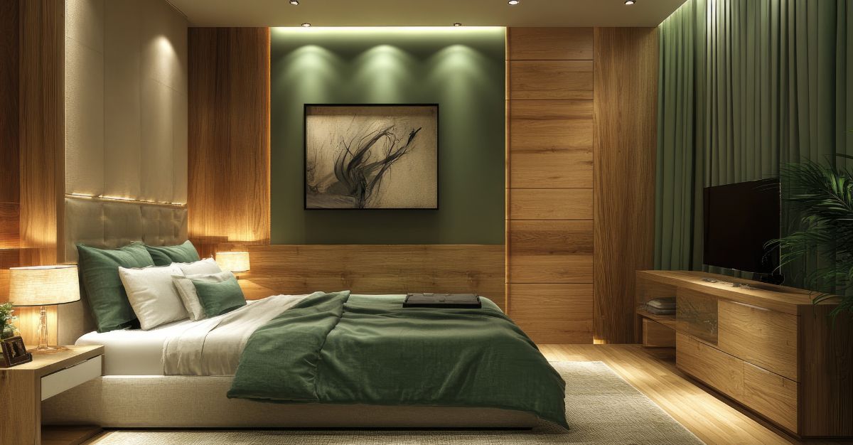 Dormitorio personalizado madera acabados