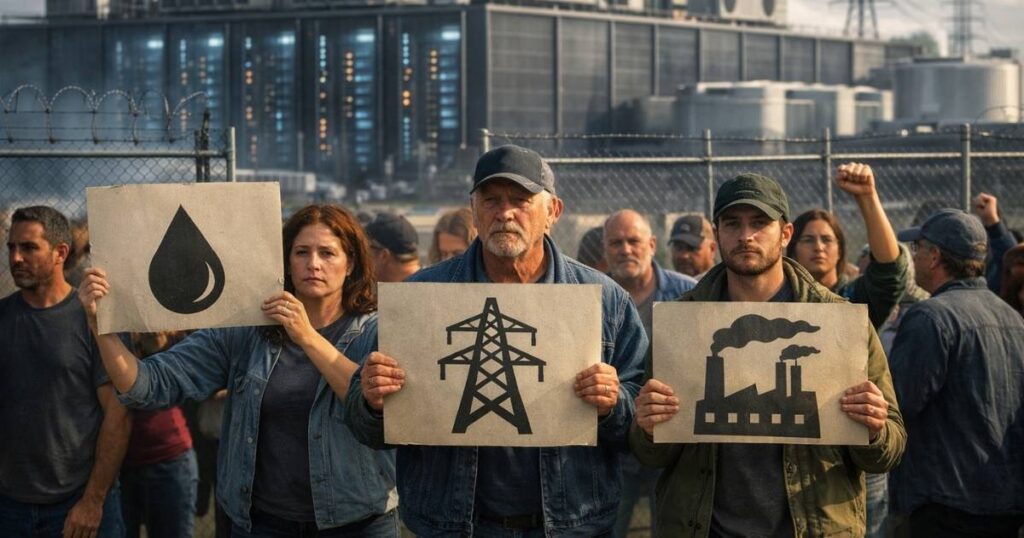 Protestas contra centro de datos