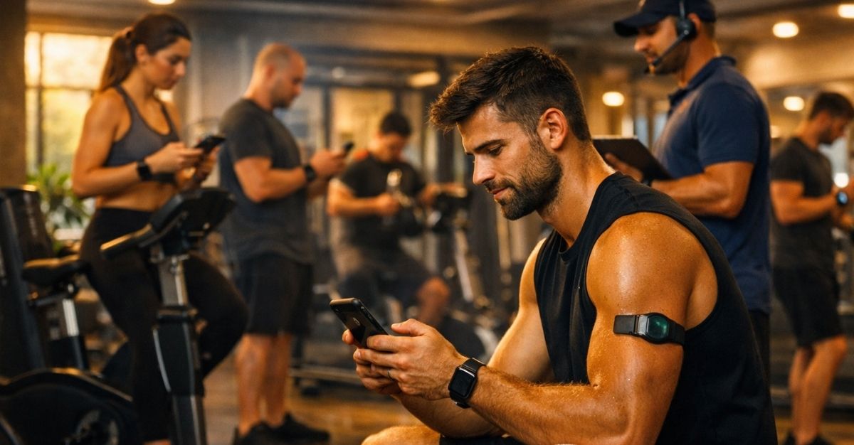 hombre entrenamiento club