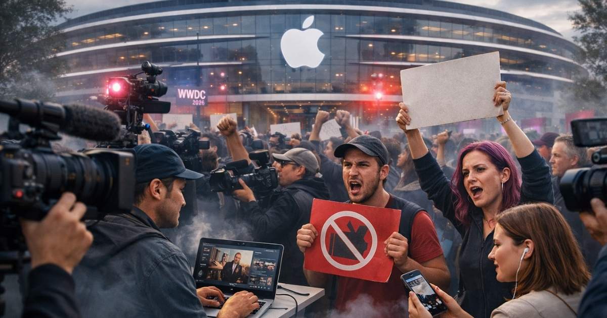 protestas WWDC 2026 de Apple