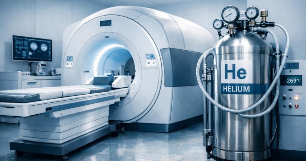 Helio en industria médica