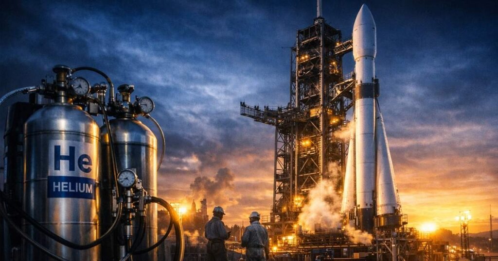 Helio en industria aeroespacial