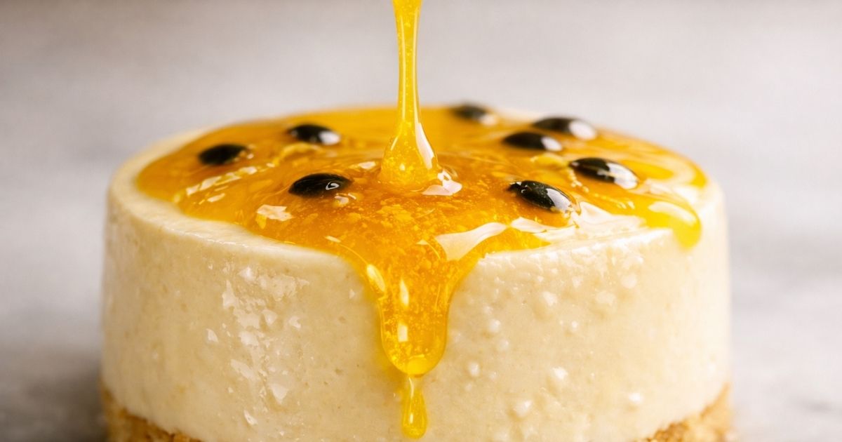 postre elaborado con maracuyá
