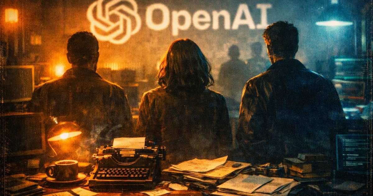 Imagen que muestra a tres empleados de OpenAI despedidos